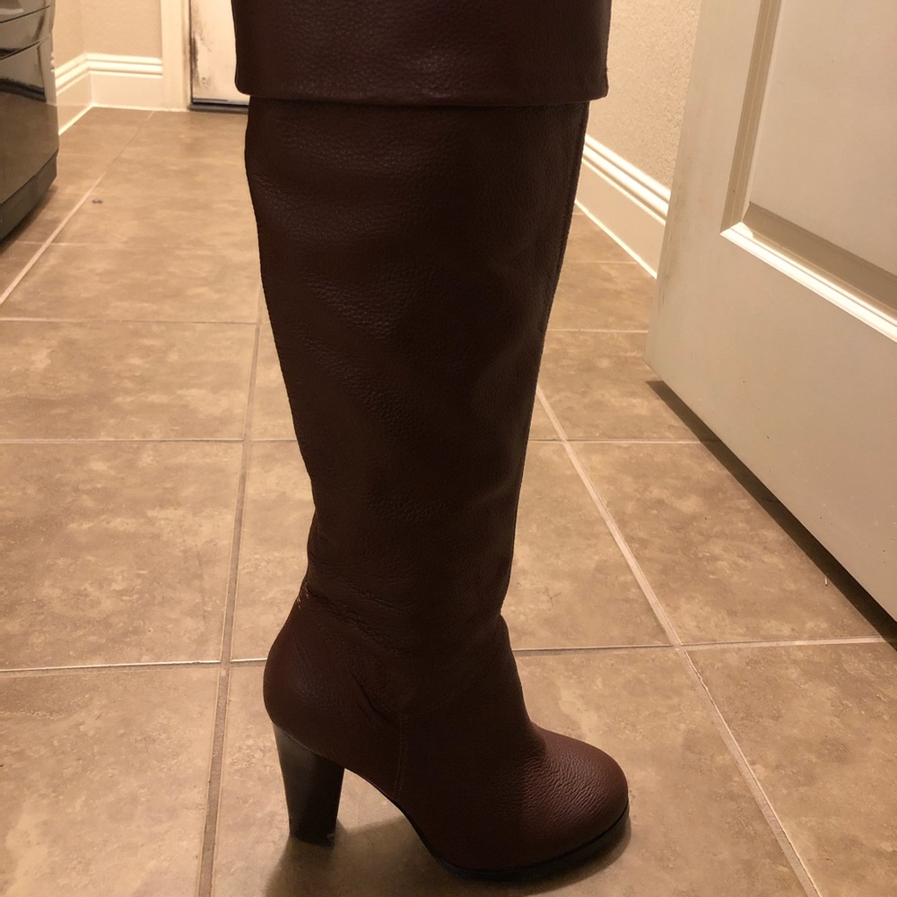 Leather boots